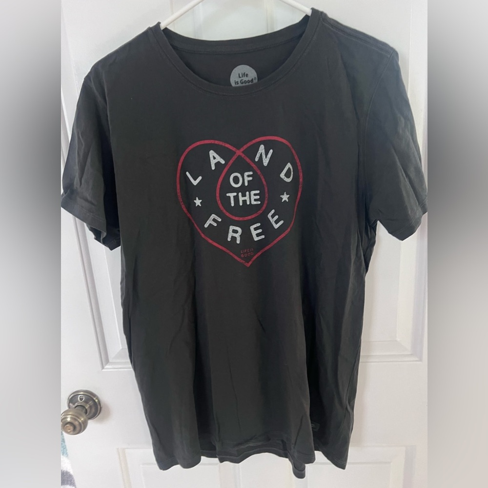 Life is Good “Land of the Free” T Shirt.
